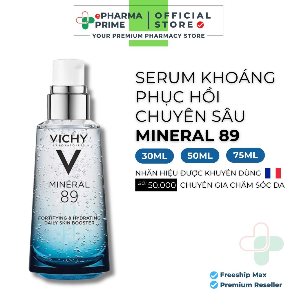 Tinh Chất Dưỡng Cô Đặc Vichy Mineral 89 Fortifying Daily Booster Phục Hồi Da Chuyên Sâu