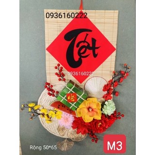 Mành trúc trang trí tết 50*70