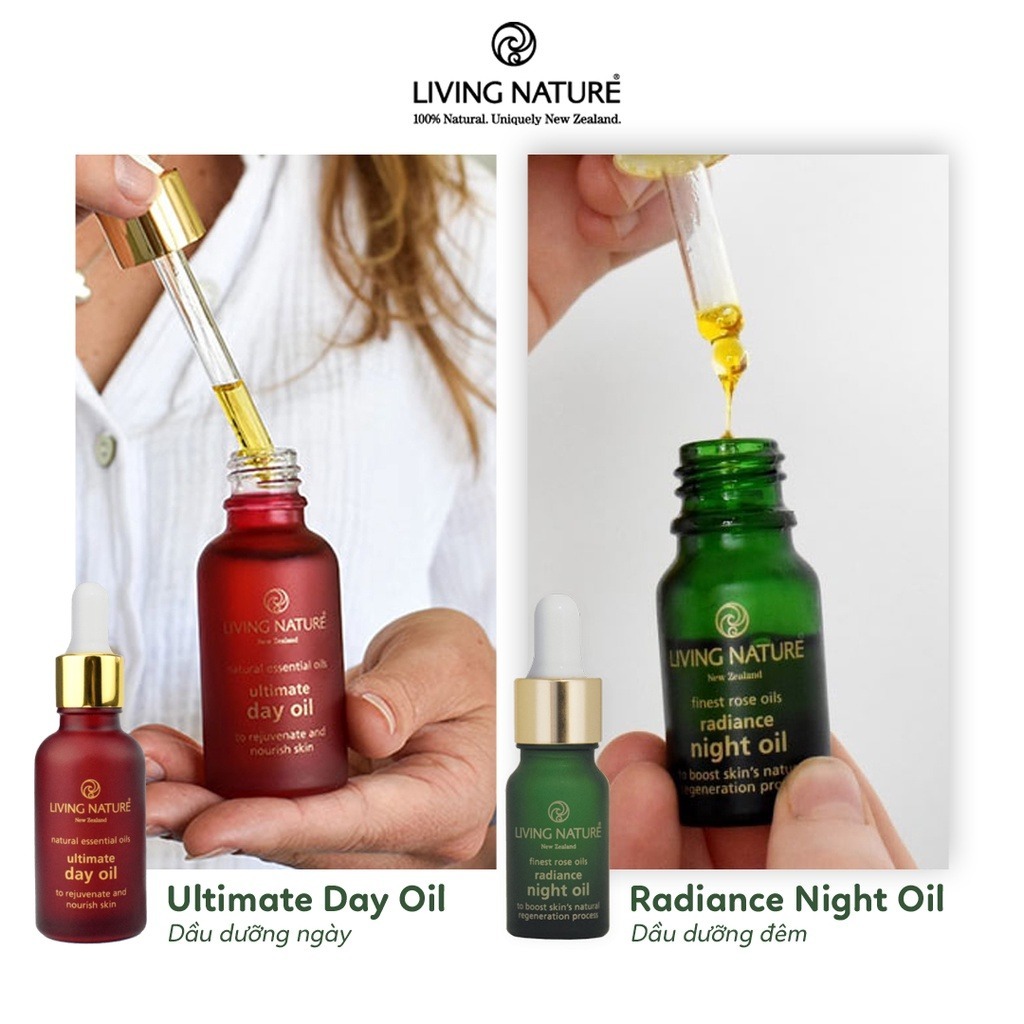 Dầu dưỡng sáng da, mờ thâm Living Nature Radiance Night Oil 18ml