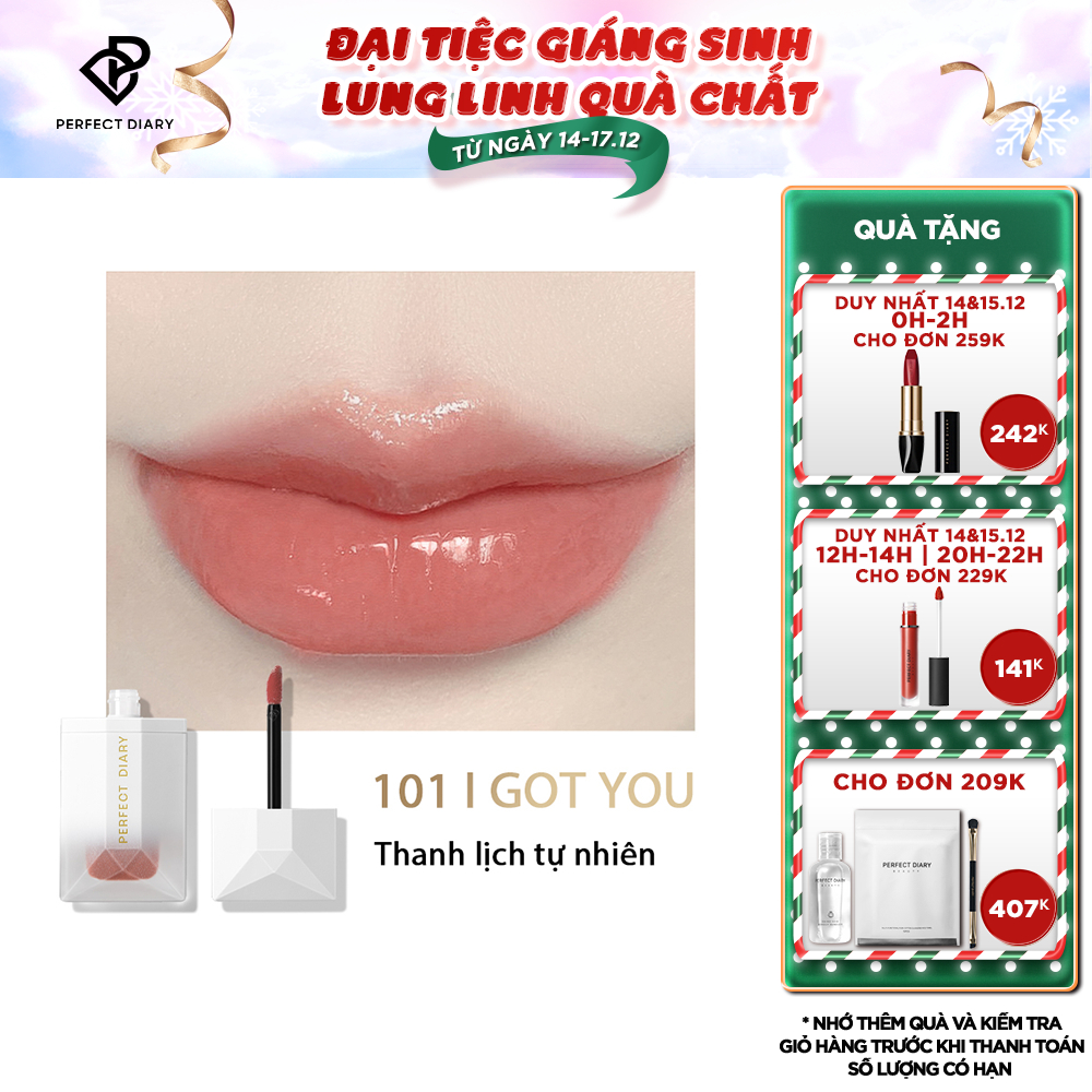 Son Bóng ReadMe Rippled Lip Gloss High Shine Finish Perfect Diary Nhiều Màu Tùy Chọn 4G