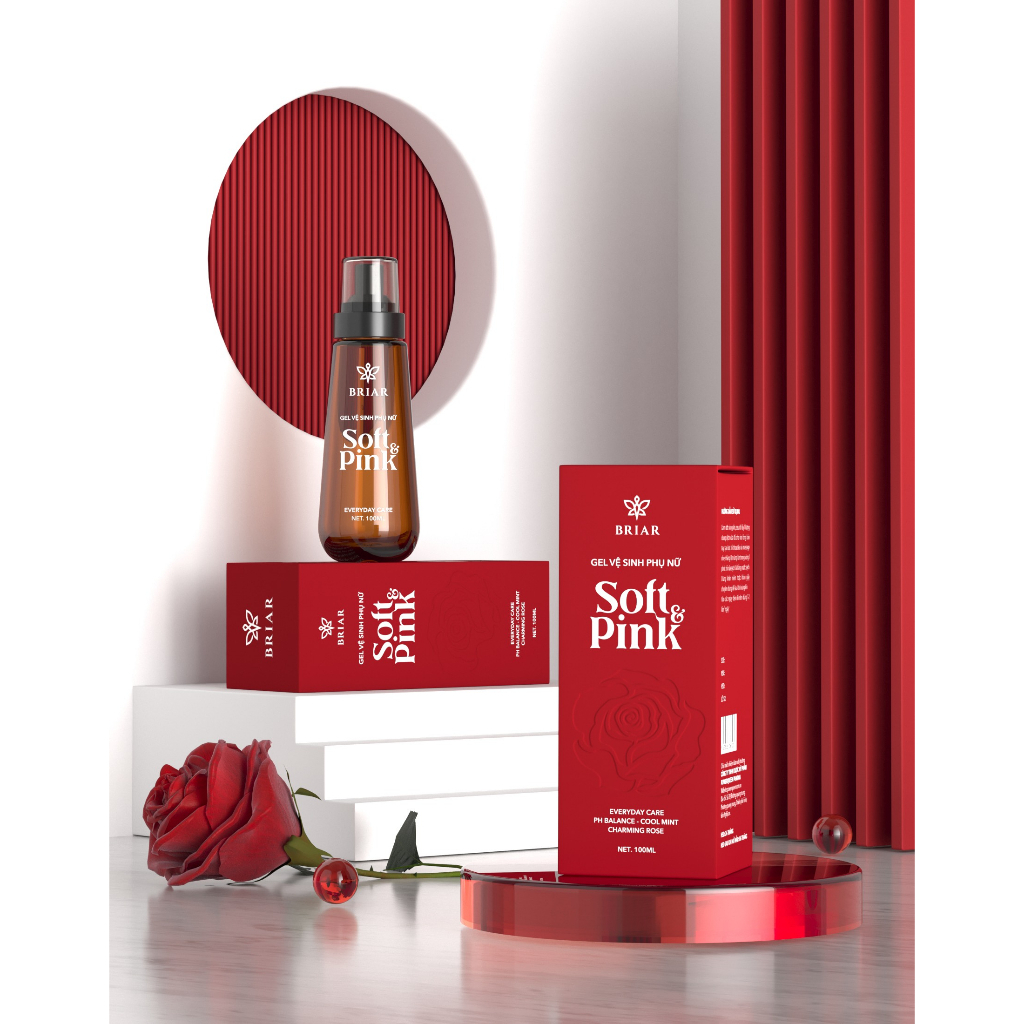 Dung Dịch Vệ Sinh Phụ Nữ Soft Pink, Gel Vệ Sinh Phụ Khoa Dịu Nhẹ Ngăn Mùi