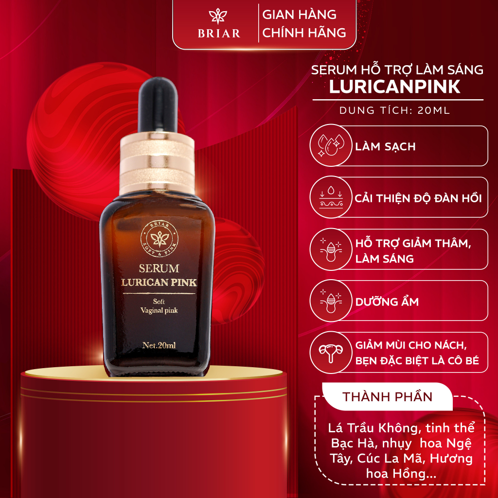 Serum Làm Hồng Briar Luricanpink, Tinh Chất Làm Sáng Giảm Thâm