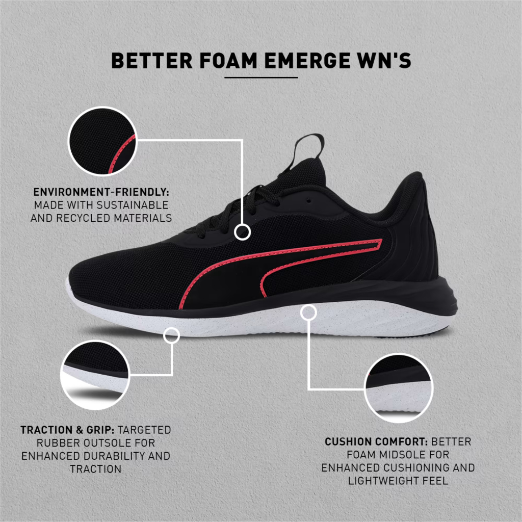 Giày chạy bộ Puma Better Foam Emerge – Giày thể thao, đi bộ, tập gym chính hãng