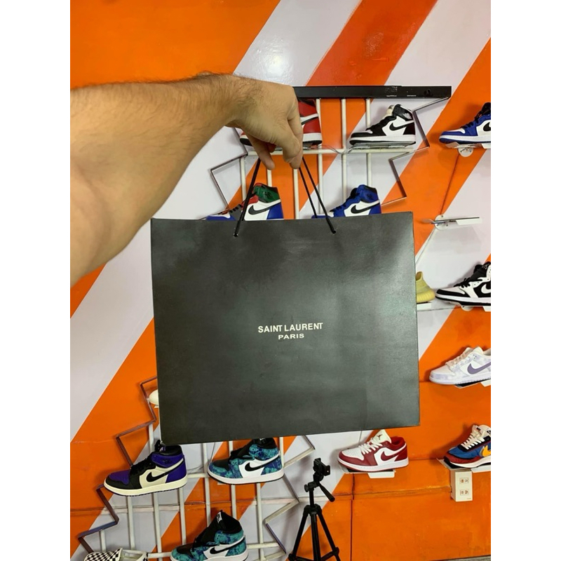 Giày Thể Thao Saint Laurent Nam Nữ Full Box Xịn Sò, Giày Sneaker Saint Laurent Bản Rách Màu Kem Vàng Và Trắng