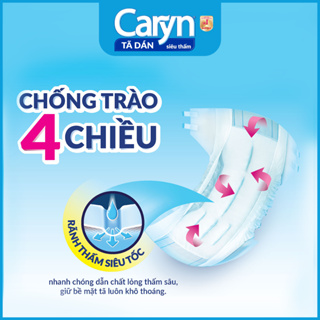 Tã già Caryn M40 miếng . Tã già Caryn L40 miếng Siêu thấm hút. Số 1 Việt