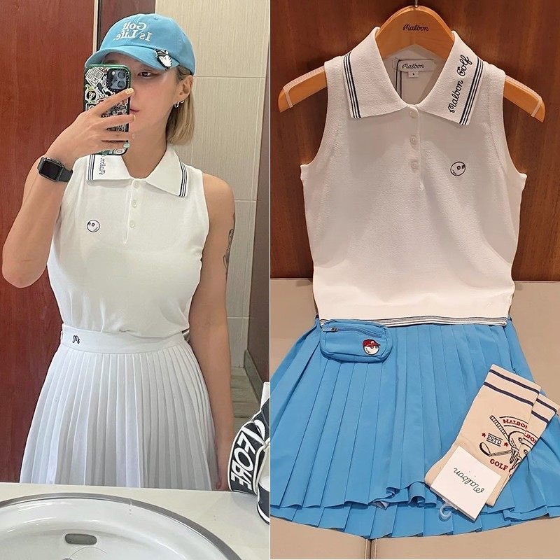 Áo golf gile nữ malbon-Áo golf nữ chất vải co dãn cao cấp