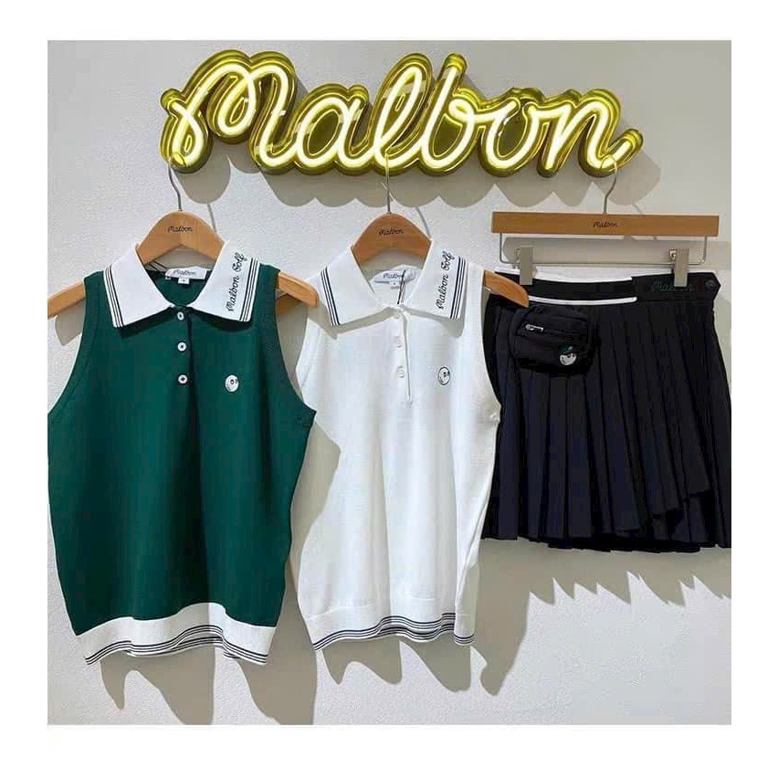 Áo golf gile nữ malbon-Áo golf nữ chất vải co dãn cao cấp