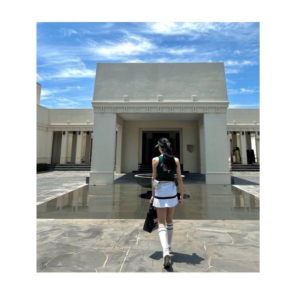 Áo golf gile nữ malbon-Áo golf nữ chất vải co dãn cao cấp