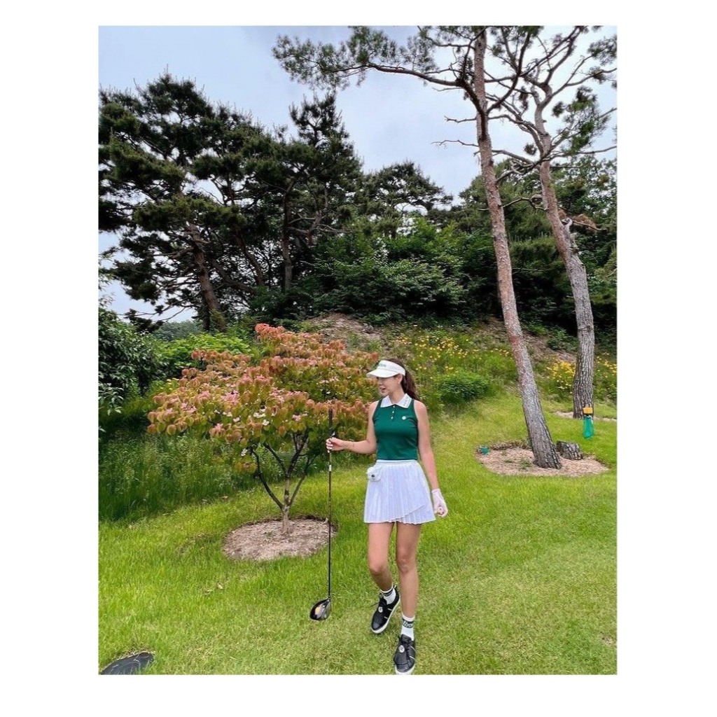 Áo golf gile nữ malbon-Áo golf nữ chất vải co dãn cao cấp