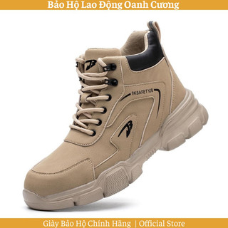Giày bảo hộ lao động cao cổ JB9193 chất liệu da bò, chống đinh chống va đập