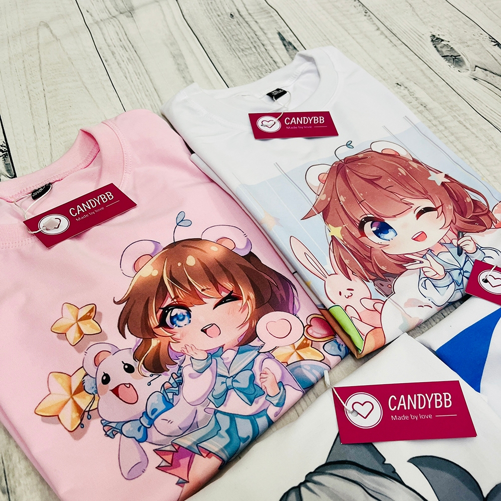 Áo thun hồng bé gái in hình Hero team logo full nhân vật, áo phông trẻ em mềm mịn, co giãn size từ 10kg đến 60kg