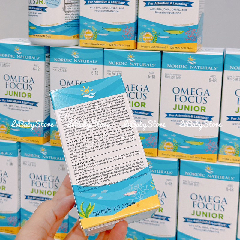 Omega Focus Nordic Natural - Tăng khả năng tập chung và ghi nhớ