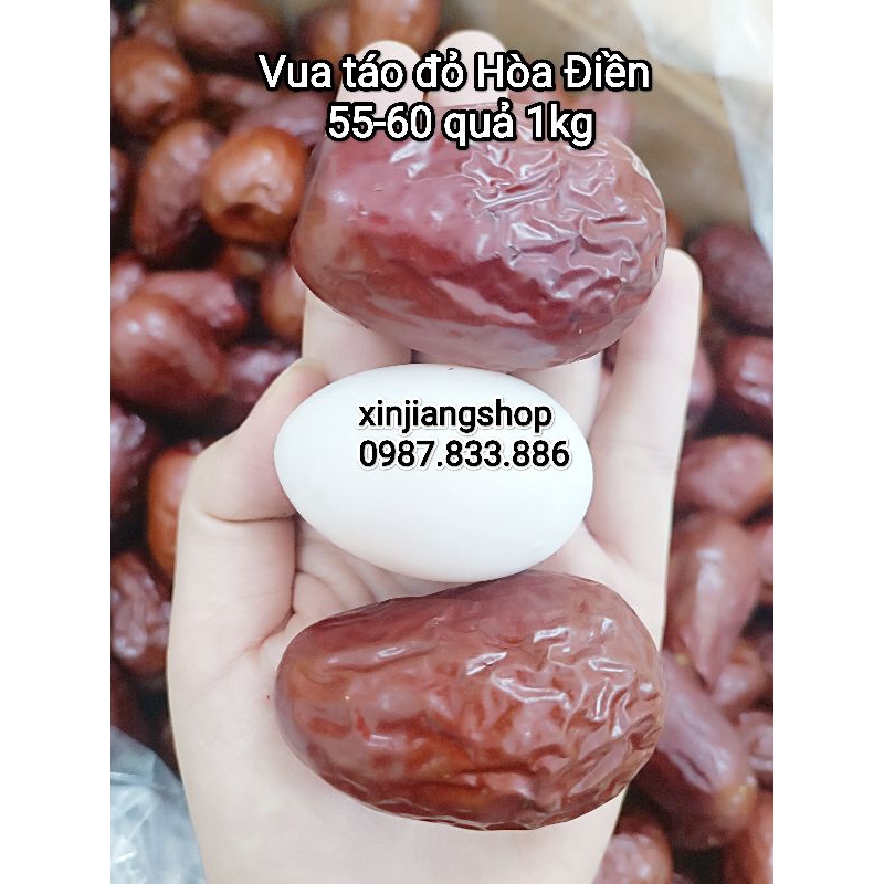 Cam Kết táo đỏ Tân Cương Hòa Điền loại thượng hạng 4-6cm 1kg