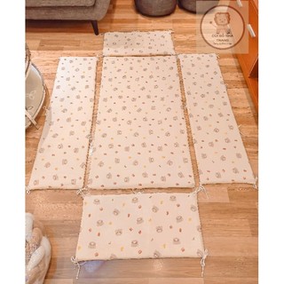 Trọn bộ quây đệm cũi cho bé (may theo kích thước yêu cầu)