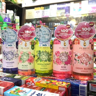 Sữa Tắm Purite Anh Đào/ Hoa Hồng/ Aromatherapy/ Oải Hương/ Mẫu Đơn/ Lily