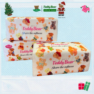 Thùng 16 Gói Giấy ăn rút cao cấp TEDDY BEAR SOFTNESS TRẮNG Dày Mịn