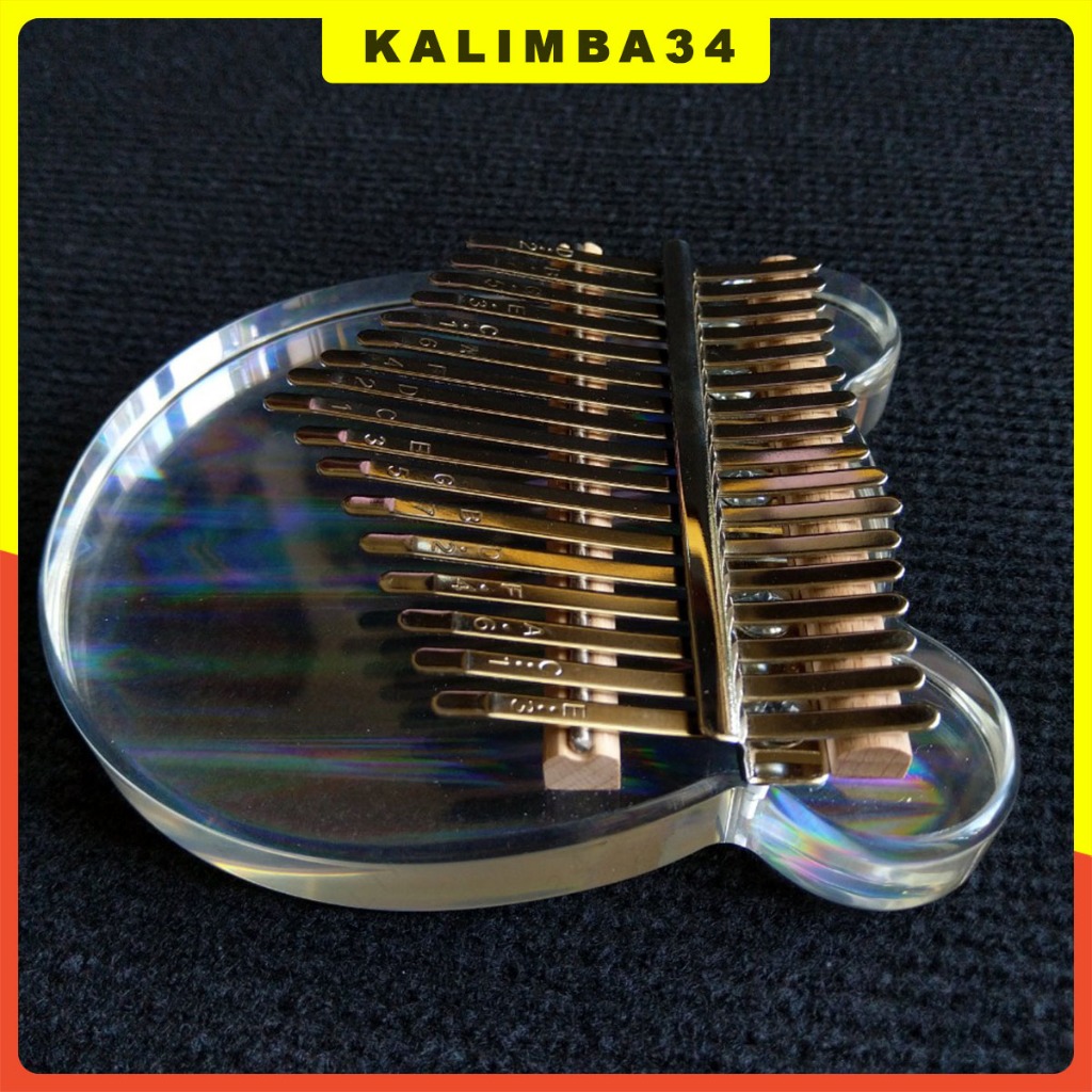 Kalimba pha lê gấu cầu vồng KL34, đàn kalimba 17 phím cầu vồng hình gấu dễ thương làm quà tặng sinh nhật