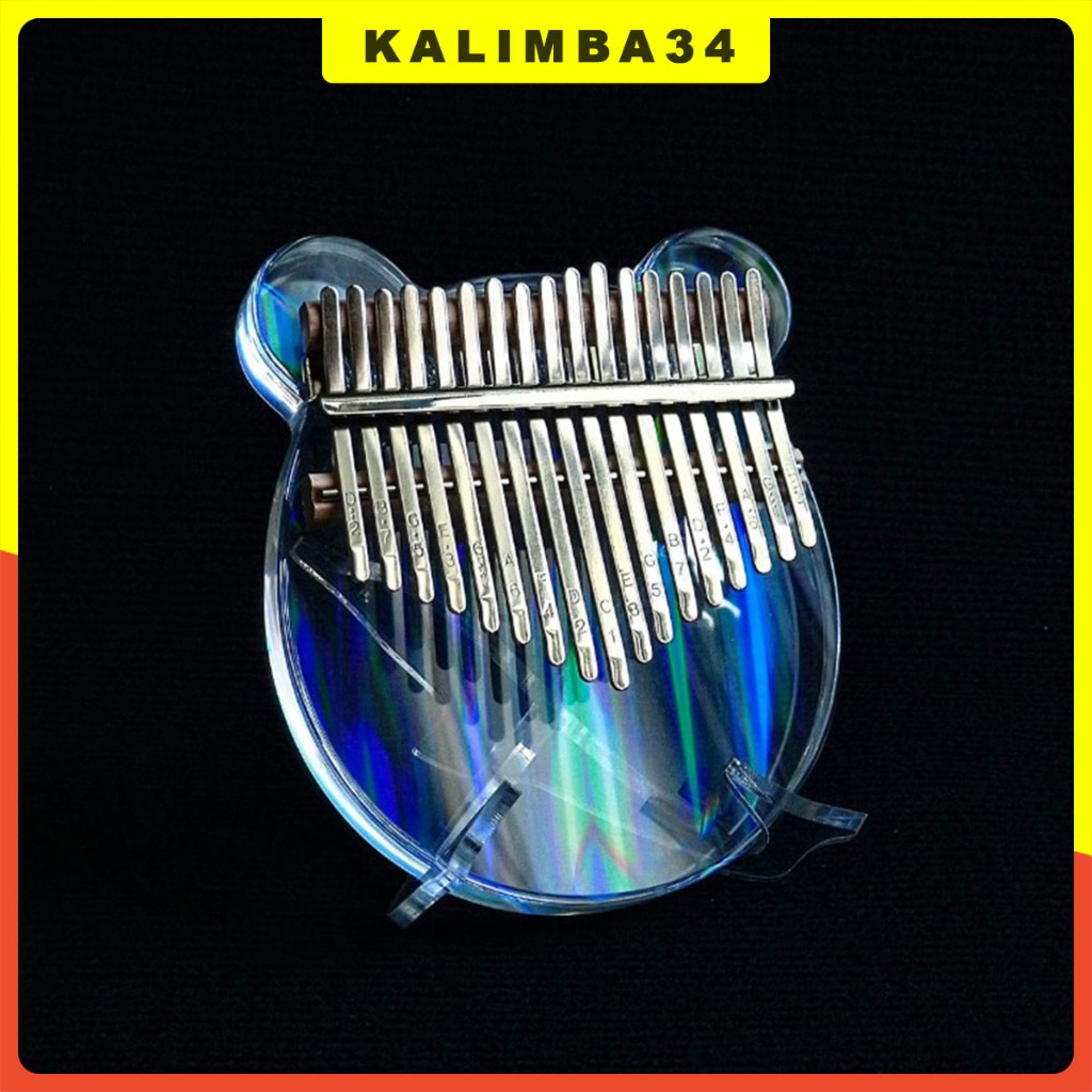 Kalimba pha lê gấu cầu vồng KL34, đàn kalimba 17 phím cầu vồng hình gấu dễ thương làm quà tặng sinh nhật