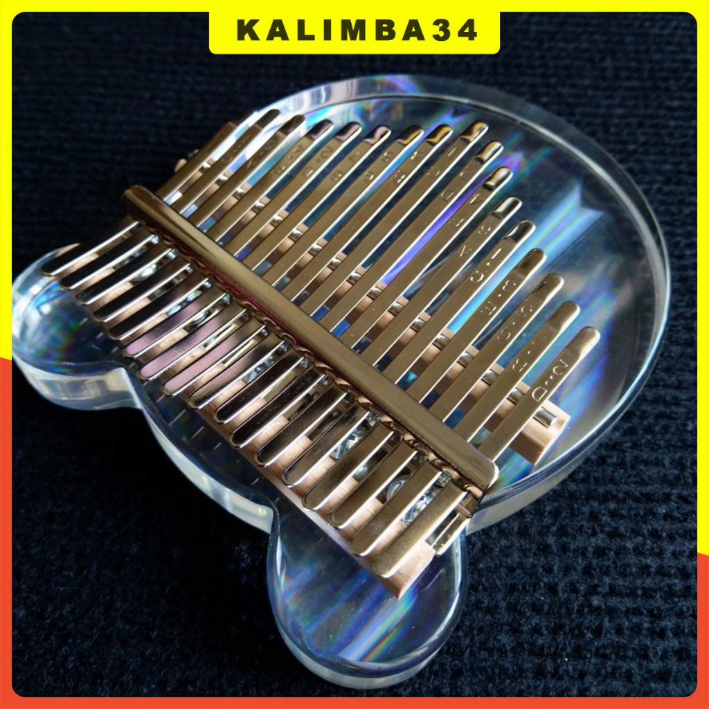 Kalimba pha lê gấu cầu vồng KL34, đàn kalimba 17 phím cầu vồng hình gấu dễ thương làm quà tặng sinh nhật