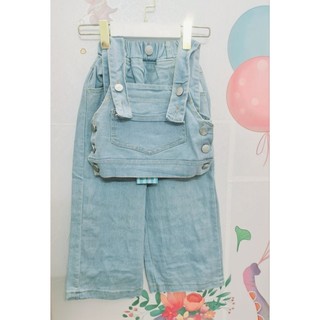 Sét yếm jean 2 dây cho bé gái