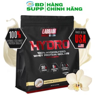 Labrada whey hydro 100% whey protein hydrolyzed isolate, 30g protein, 6g bcaa tăng cơ