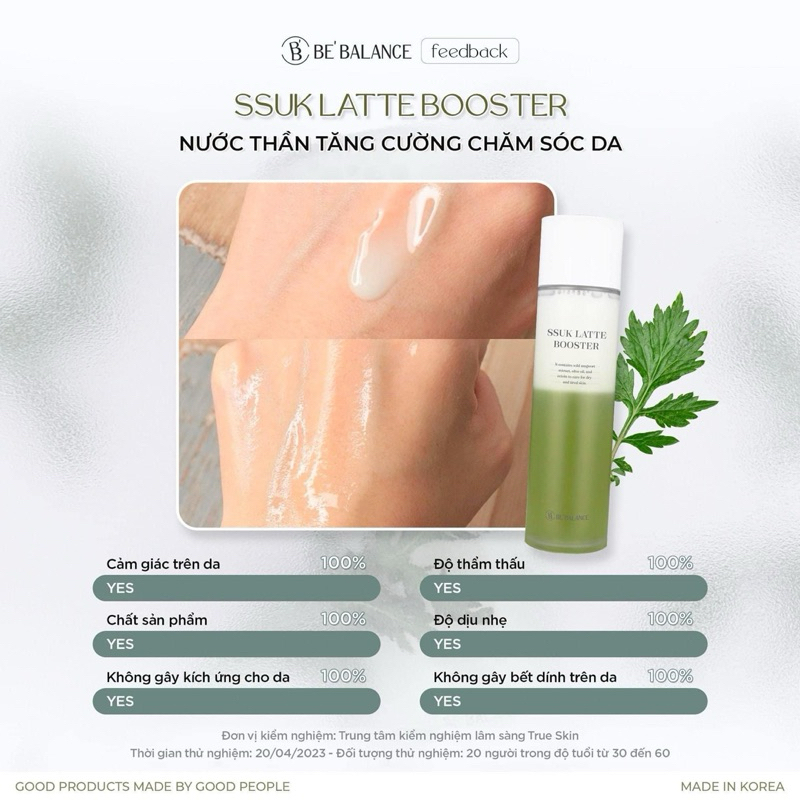 Nước thần ngải cứu Ssuk Bebalance Booster Be'Balance