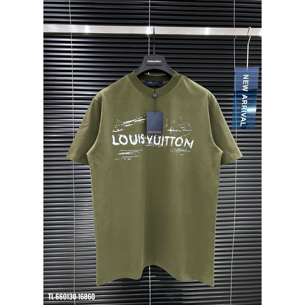 🔥Hot🔥Áo thun LV in logo trước sau thiết kế hot trend Nam nữ New 2024