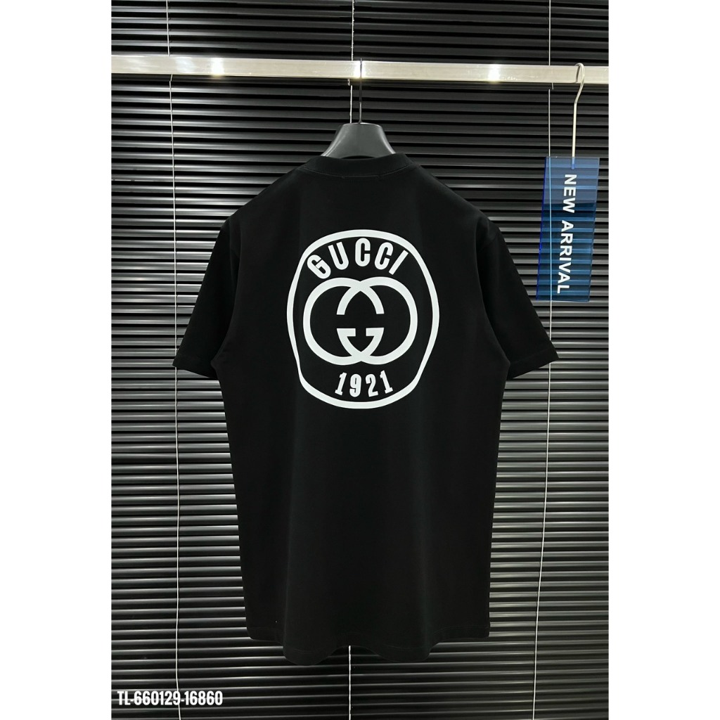 🔥Hot🔥Áo thun Gucci 1921 in logo trước sau thiết kế hot trend Nam nữ New 2024