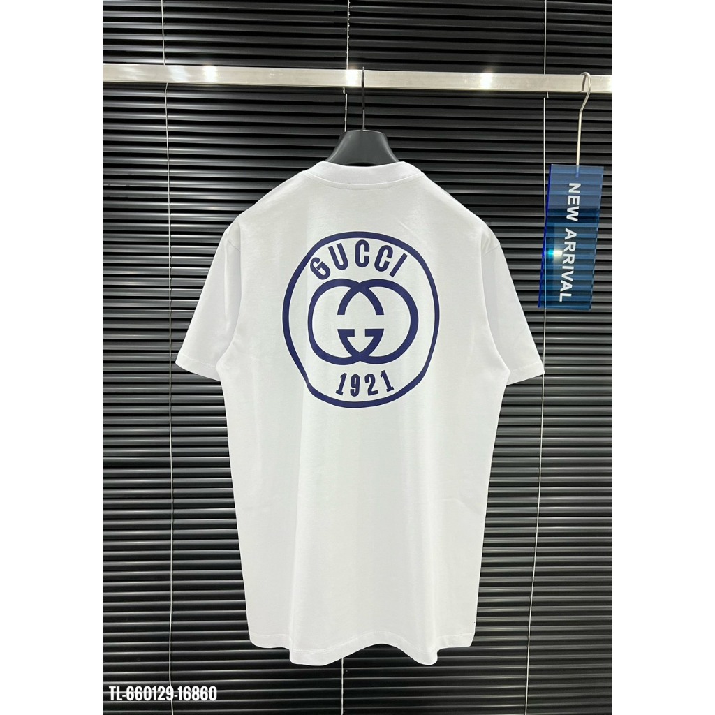 🔥Hot🔥Áo thun Gucci 1921 in logo trước sau thiết kế hot trend Nam nữ New 2024