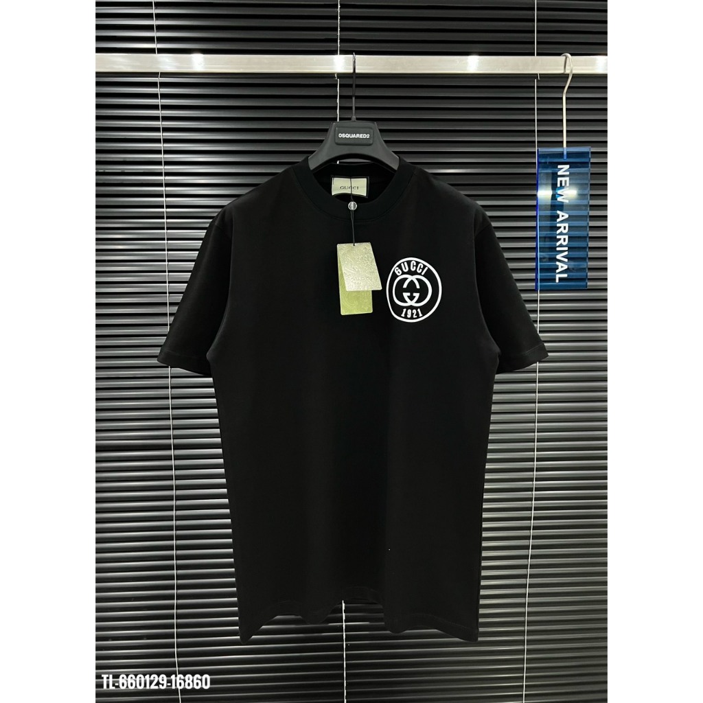 🔥Hot🔥Áo thun Gucci 1921 in logo trước sau thiết kế hot trend Nam nữ New 2024