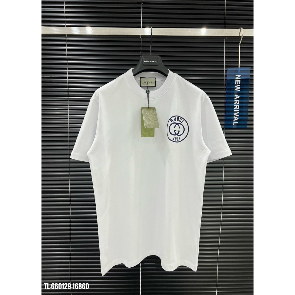🔥Hot🔥Áo thun Gucci 1921 in logo trước sau thiết kế hot trend Nam nữ New 2024