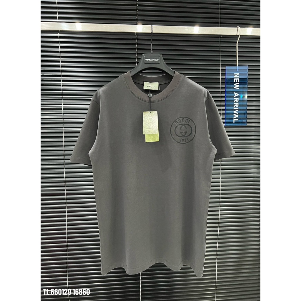 🔥Hot🔥Áo thun Gucci 1921 in logo trước sau thiết kế hot trend Nam nữ New 2024