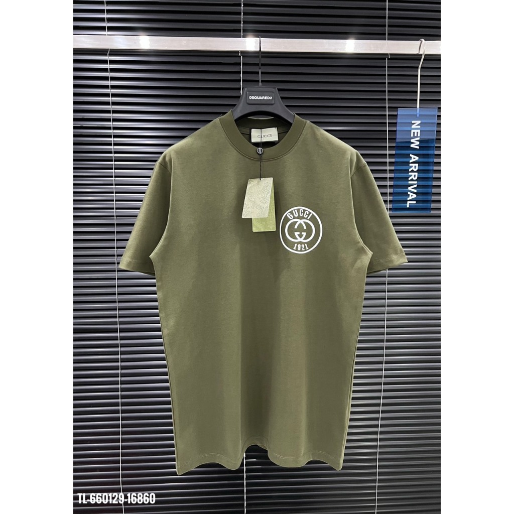 🔥Hot🔥Áo thun Gucci 1921 in logo trước sau thiết kế hot trend Nam nữ New 2024