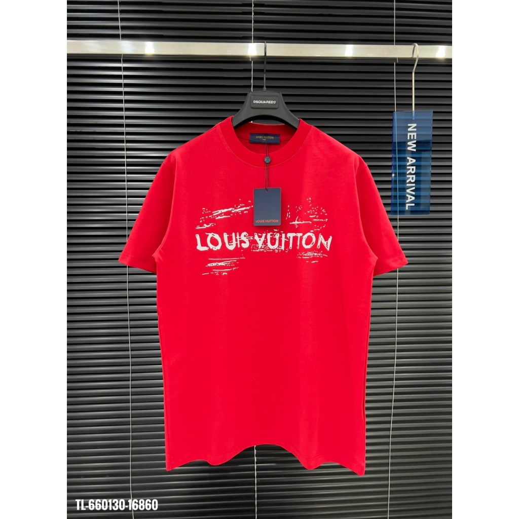 🔥Hot🔥Áo thun LV in logo trước sau thiết kế hot trend Nam nữ New 2024