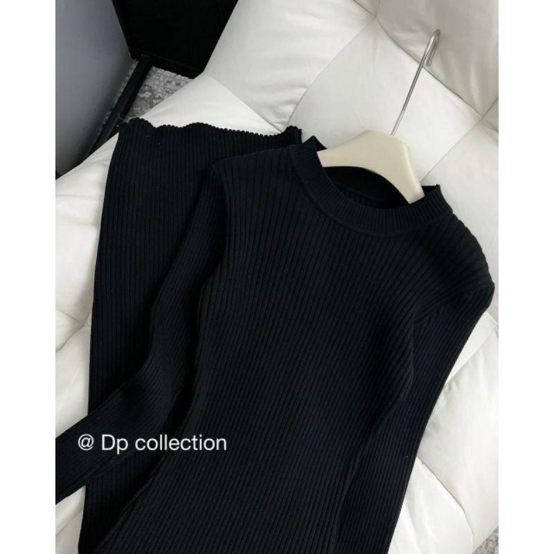 Váy len trơn ôm body hàng QCL1