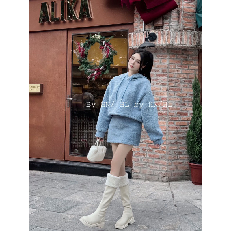 Set bông mix chân váy