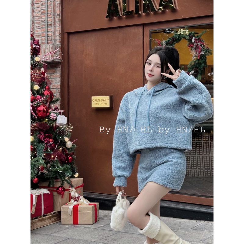 Set bông mix chân váy