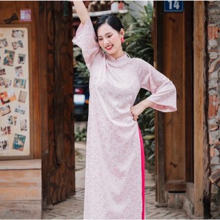Áo Dài Cách Tân Nữ, Áo Dài Cách Tân, Cách Tân Gấm Dáng Suông, Mã AD7