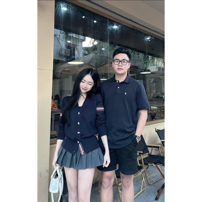 Áo Khoác Cardigan Thome Len ,Thêu Hình Cún Dễ Thương