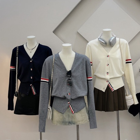 Áo Khoác Cardigan Thome Len ,Thêu Hình Cún Dễ Thương