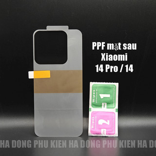 Dán ppf chống xước mặt lưng xiaomi 14 pro, 14