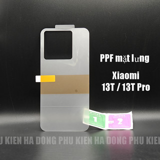 Dán ppf chống xước mặt lưng xiaomi 13t pro, xiaomi 13t