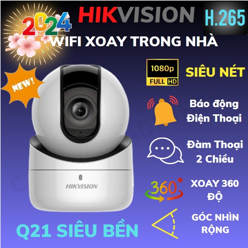 Camera IP 2M WIFI HIKVISION Q1 ( Q21 ) 1080P - model DS-2CV2Q21EFD-IW C6N C6CN C1C A22EP