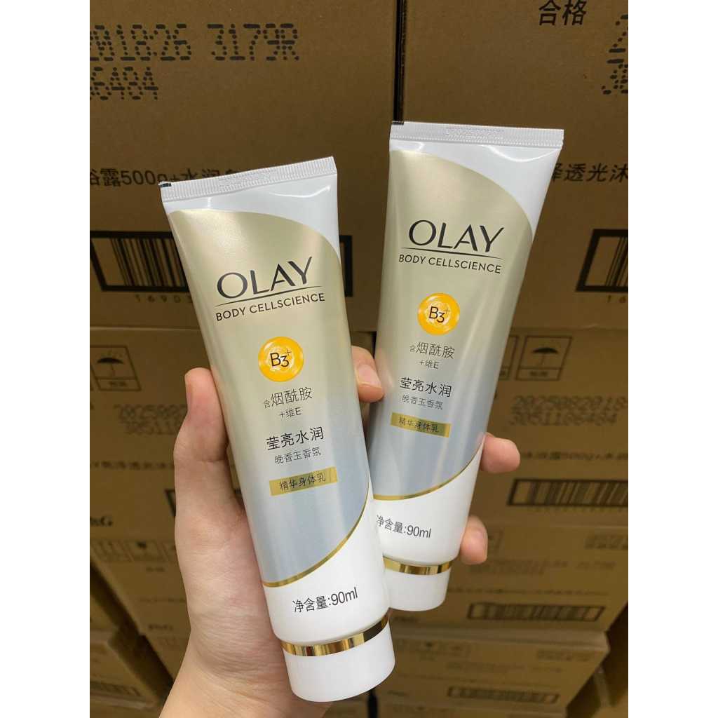 Dưỡng thể kích trắng OLAY Body Cellscience B3 + Body Lotion Whitening + Radiance làm sáng, trắng da