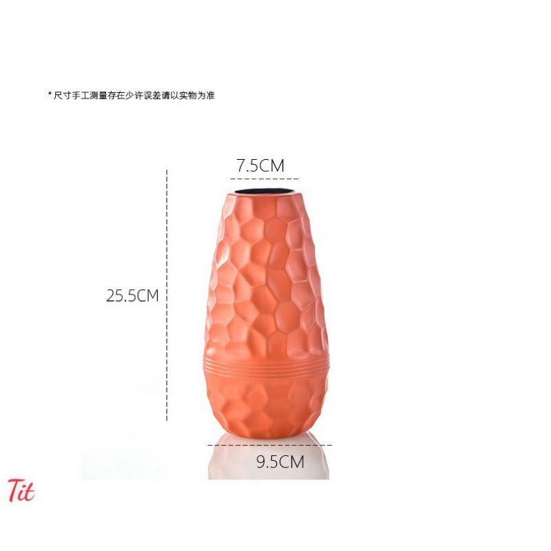 Lọ Hoa Bằng Nhựa giả sứ, Chống Vỡ .Phong Cách Bắc Âu Hiện Đại