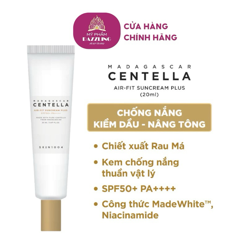 Kem Chống Nắng Skin1004 Madagascar Centella Suncream Plus 20ml
