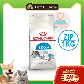 Hạt Royal Canin Indoor cho mèo trong nhà trên 12 tháng tuổi gói 1kg zip trong