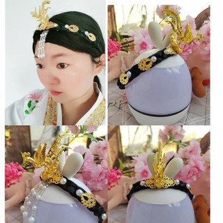 Bờm tóc hanbok đính phượng
