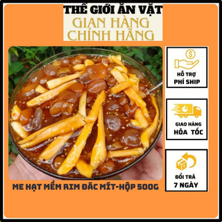 Hộp 550g Me hạt mềm rim hạt đác và mít nhà làm