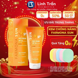 Kem chống nắng farmona sun SPF 50 PA, kcn cho da dầu mụn nhạy cảm hỗn hợp da khô thường dưỡng ẩm nâng tone trắng